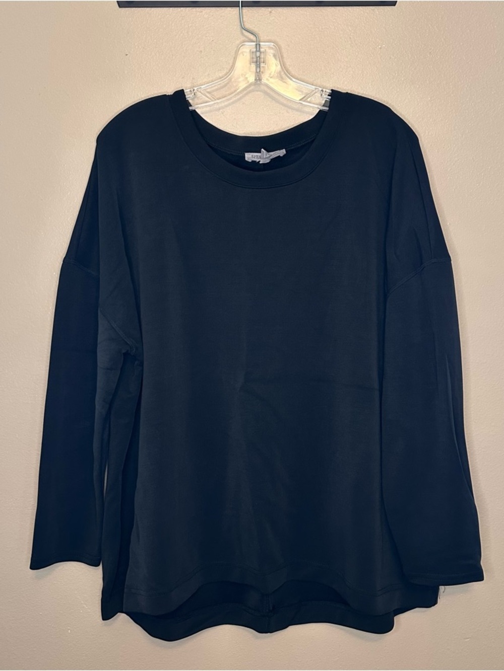 Spence Sport Relaxed Long Sleeve Tee - Black Size 1X